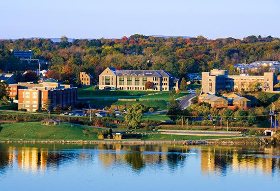 Image of Marist from river. 